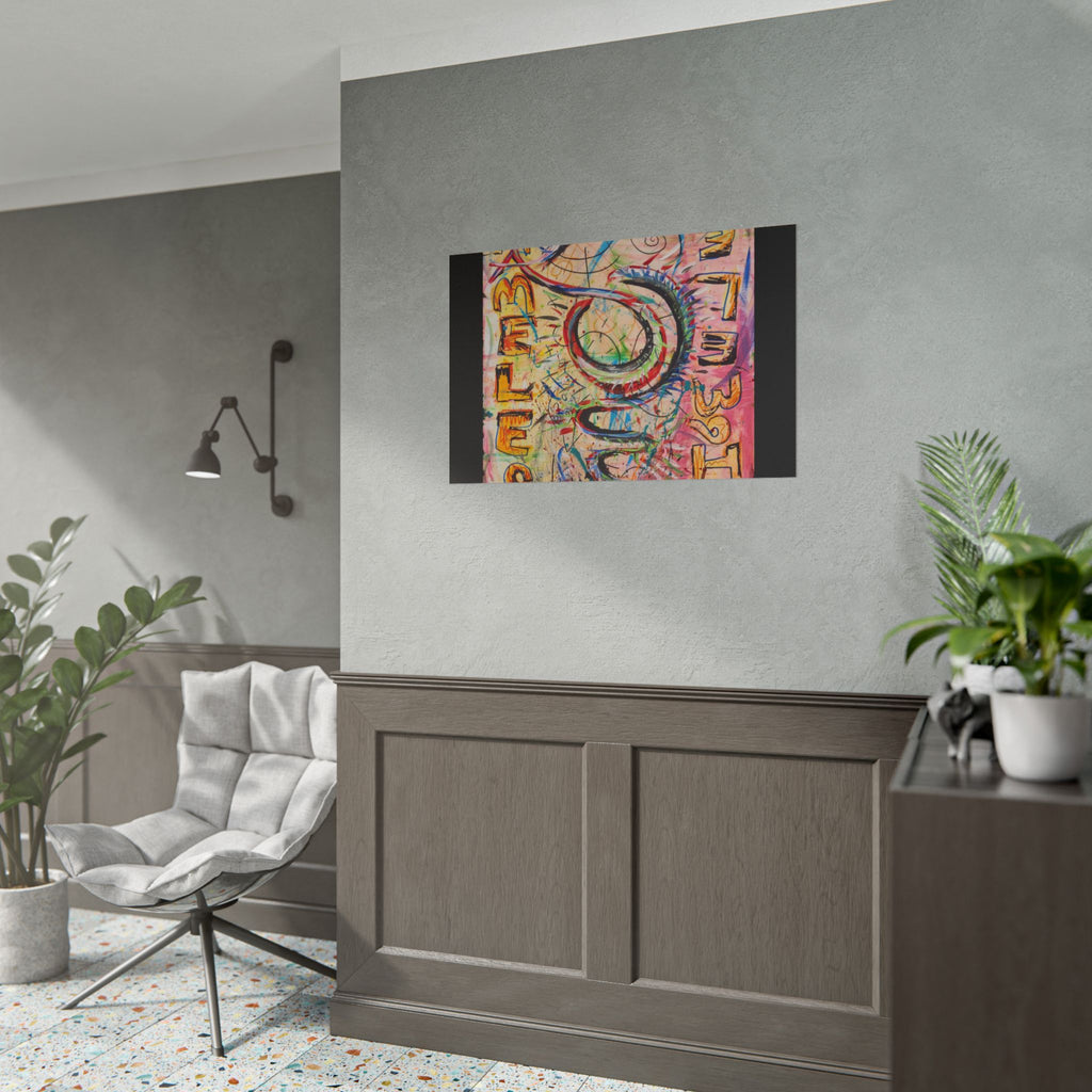 Rolled Poster — Colorful 'Shameless' Abstract Snake Art Print
