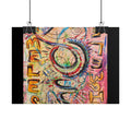 Rolled Poster — Colorful 'Shameless' Abstract Snake Art Print