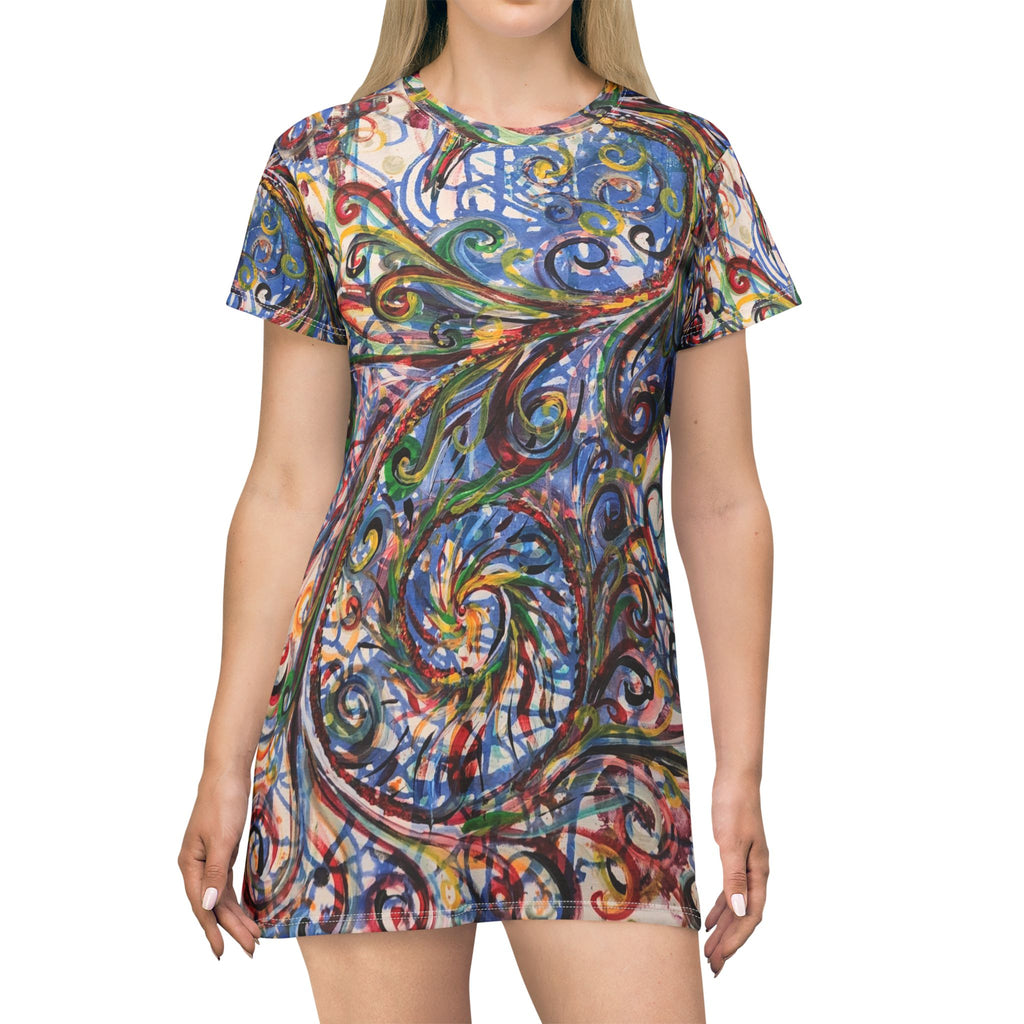 Dragoness T-Shirt Dress (AOP)