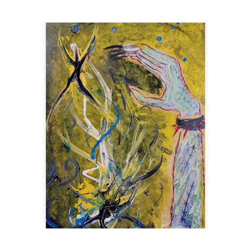 Abstract Healing Art Poster — Vertical Matte Spiritual Wall Print