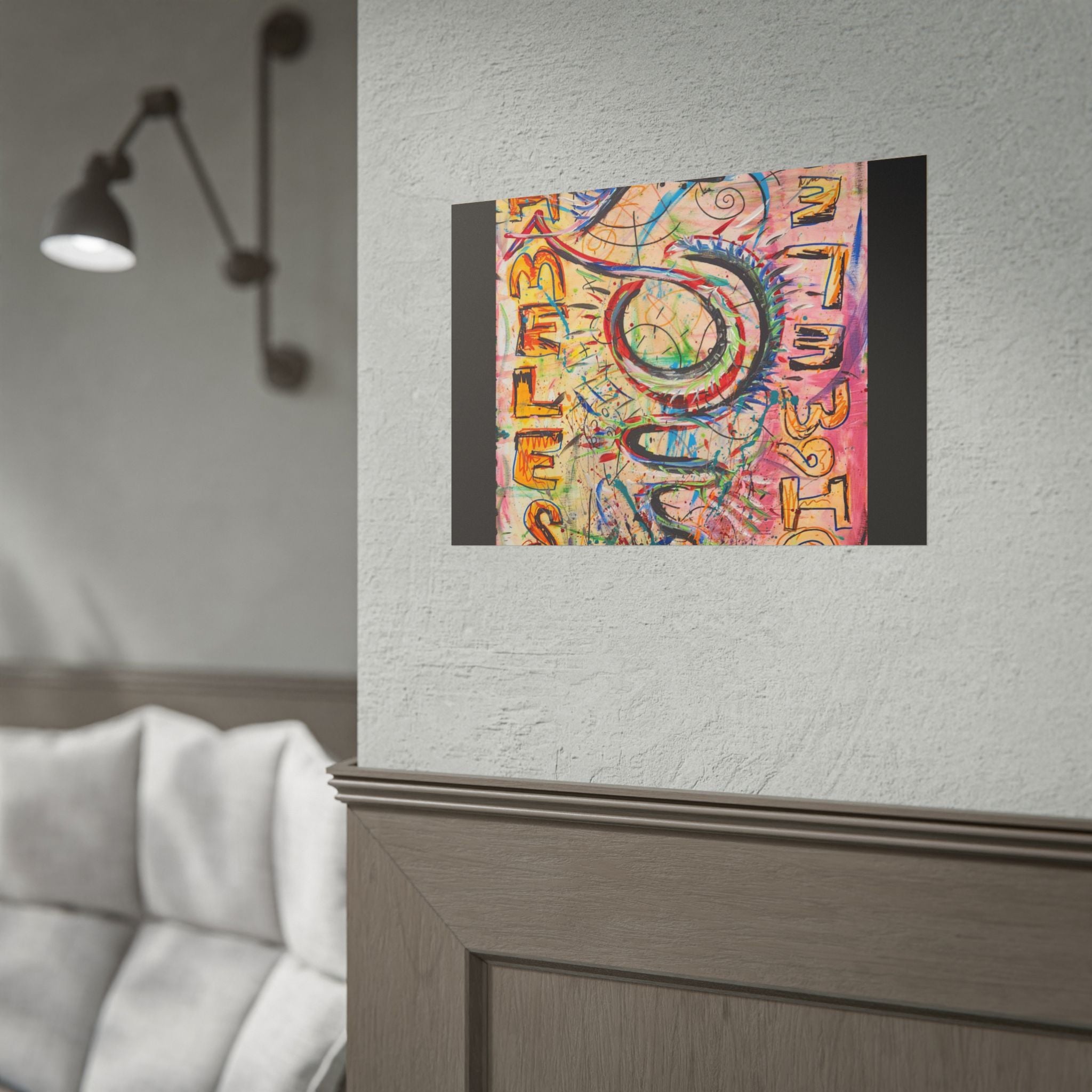 Rolled Poster — Colorful 'Shameless' Abstract Snake Art Print
