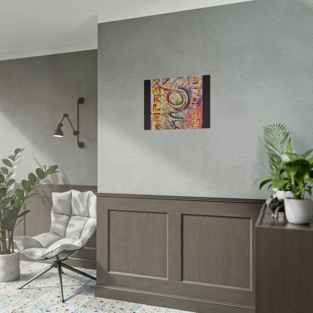 Rolled Poster — Colorful 'Shameless' Abstract Snake Art Print