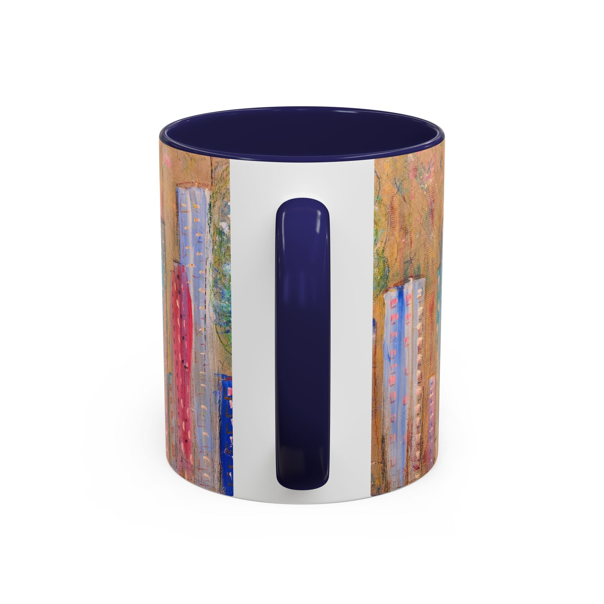 City Tree Coffee Mug — Colorful Urban Tree Art Accent Mug (11/15 oz)