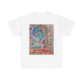 Abstract Psychedelic Art Tee — Colorful Surreal Head Design