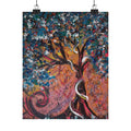 Abstract Tree Matte Poster — Colorful Whimsical Wall Art