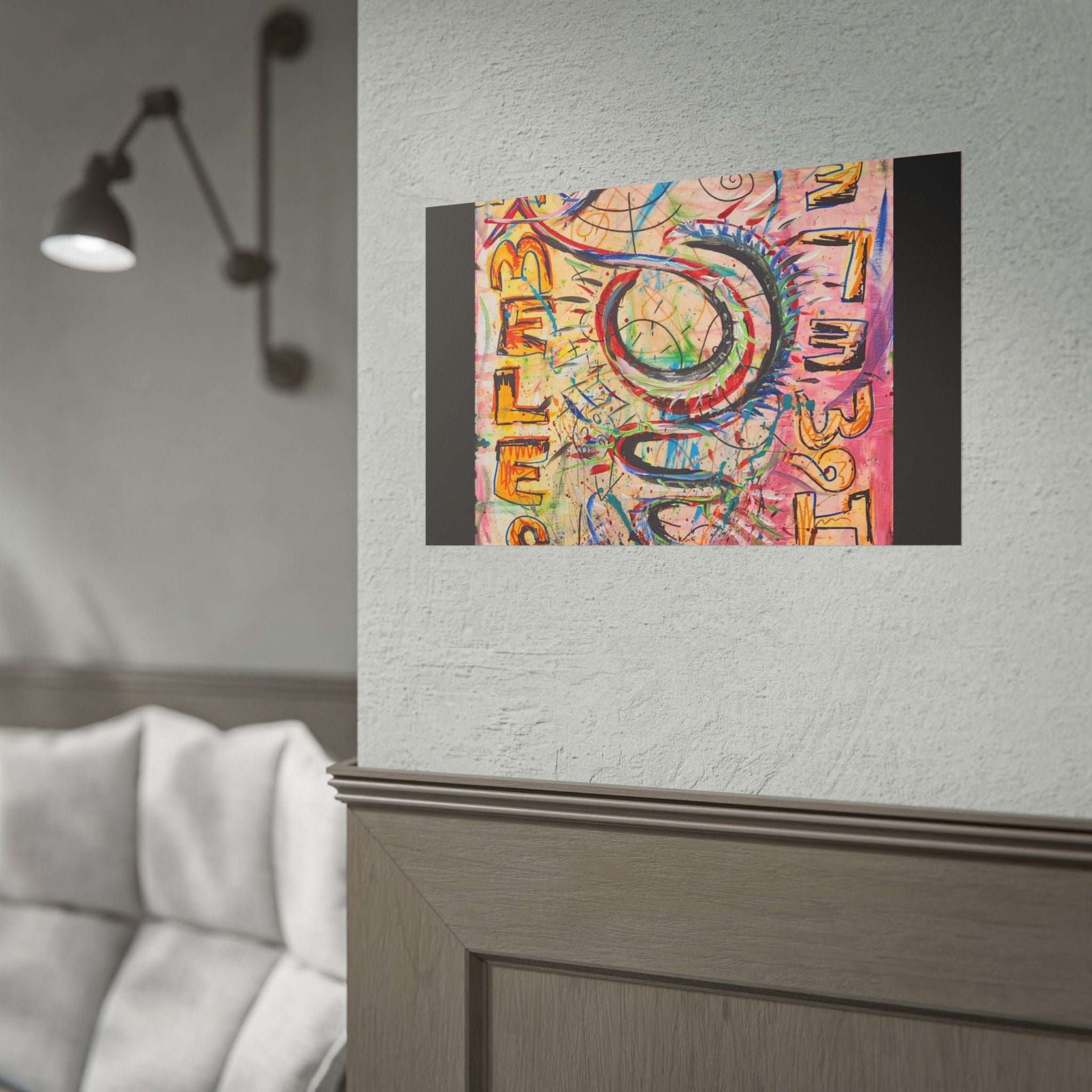 Rolled Poster — Colorful 'Shameless' Abstract Snake Art Print