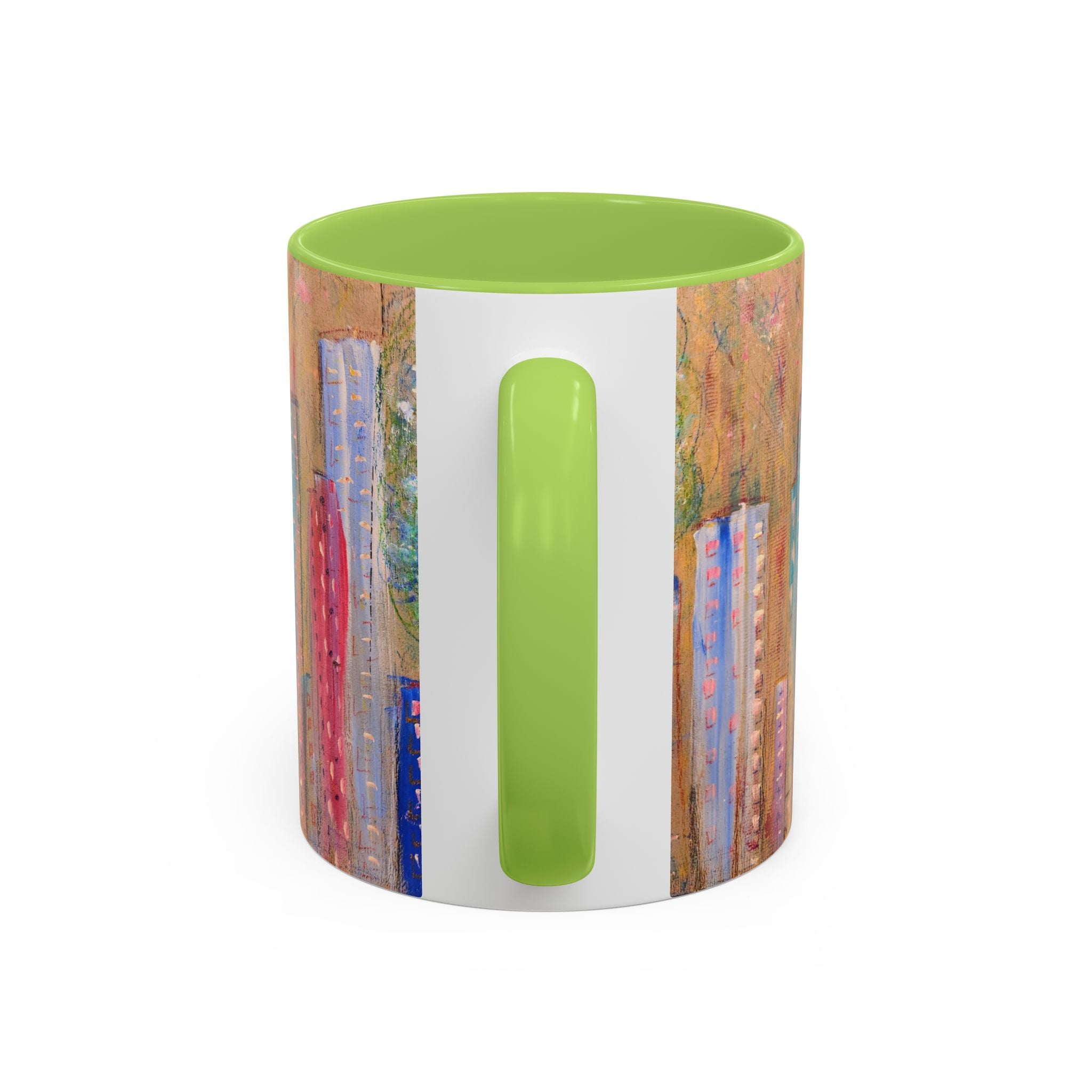City Tree Coffee Mug — Colorful Urban Tree Art Accent Mug (11/15 oz)