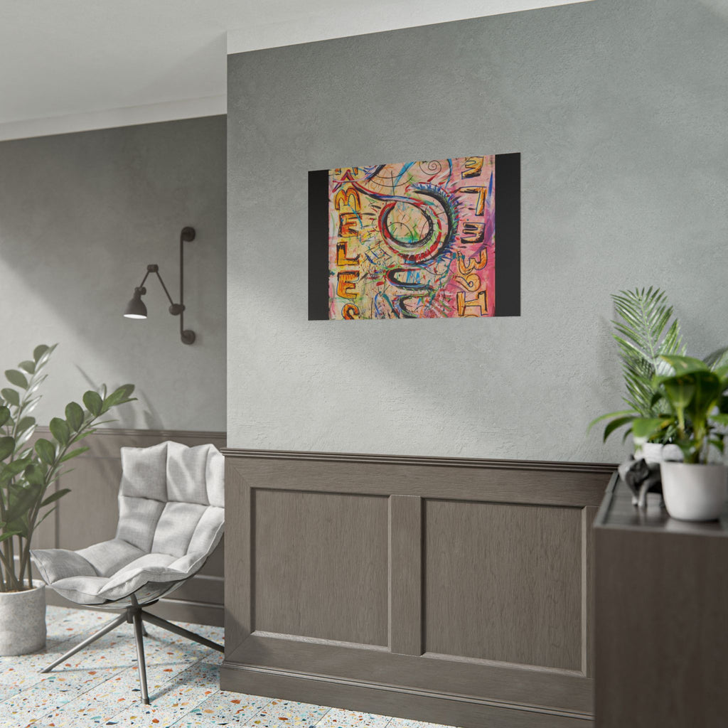 Rolled Poster — Colorful 'Shameless' Abstract Snake Art Print