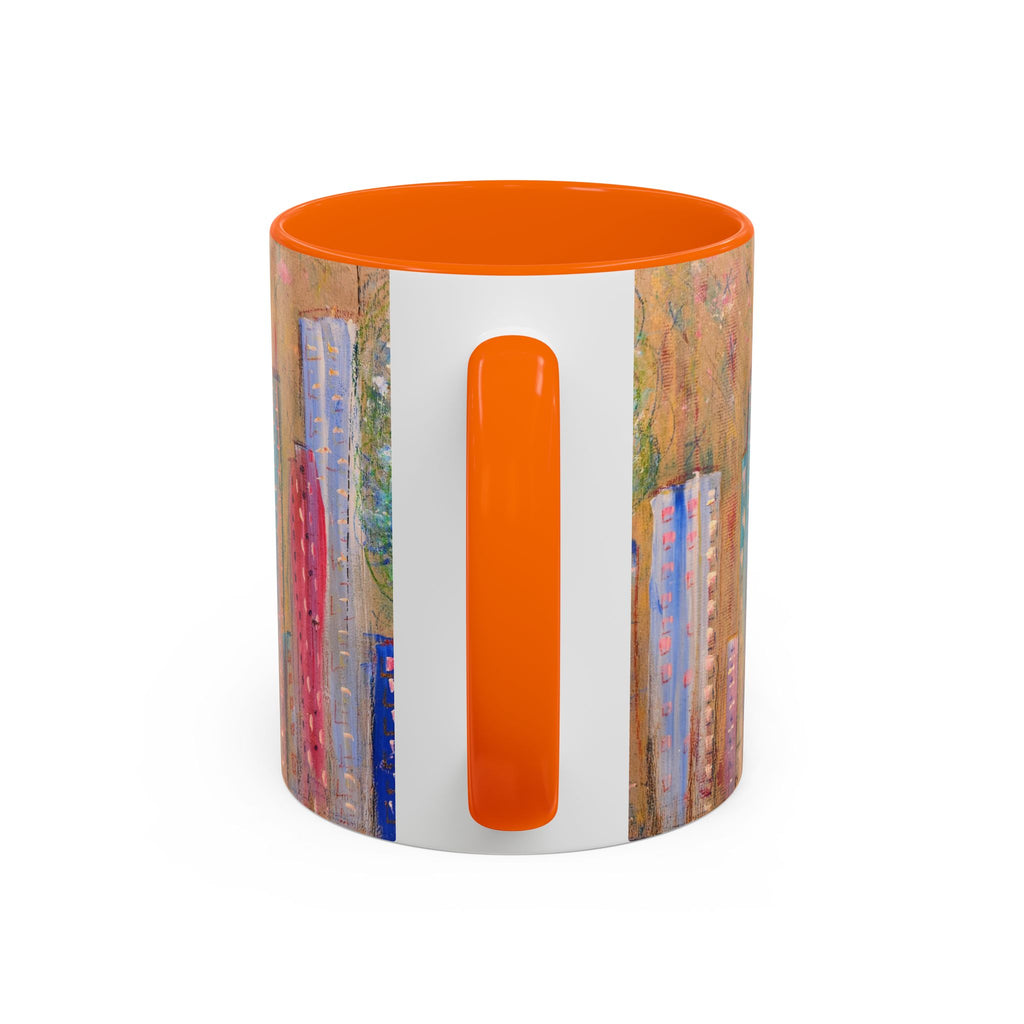 City Tree Coffee Mug — Colorful Urban Tree Art Accent Mug (11/15 oz)